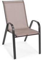Krzesło ogrodowe  PORTO - brązowe