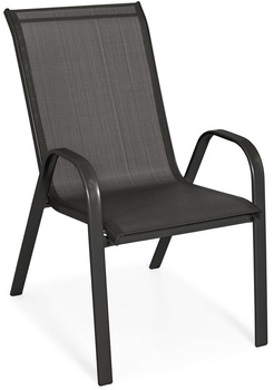 Krzesło ogrodowe  PORTO - czarne
