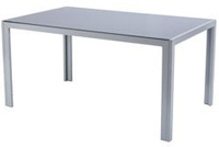 Stół ogrodowy aluminiowy WENECJA 150 x 90 cm - srebrny