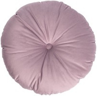 Okrągła poduszka welurowa OLIWIA 40 cm - pudrowy róż