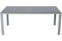 Stół ogrodowy aluminiowy WENECJA 180x90cm - srebrny