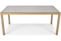 Stół ogrodowy z technorattanu MALAGA 180 - beżowy