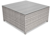 Stolik ogrodowy z technorattanu MALAGA - szary